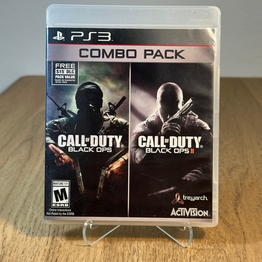 Activision Call of Duty Black Ops Combo Pack PS3 One Size Multicolor Good 1 DISC